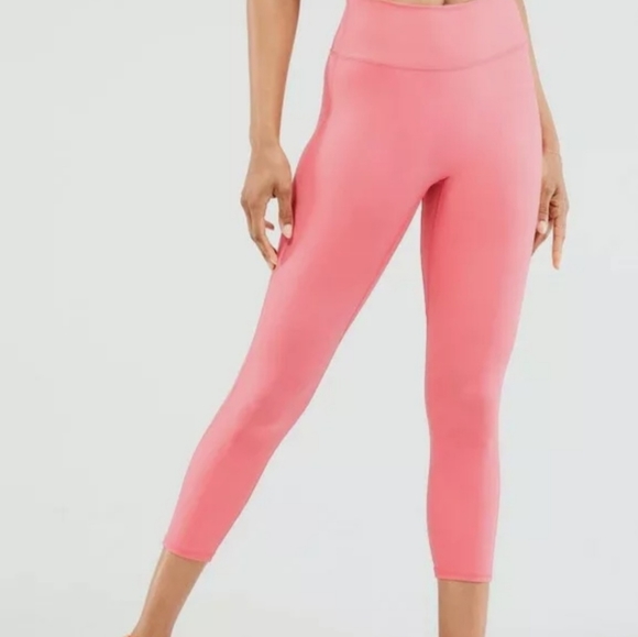 Fabletics Pants - Fabletics Anywhere High-Waisted Capri XL Light Pink NWT